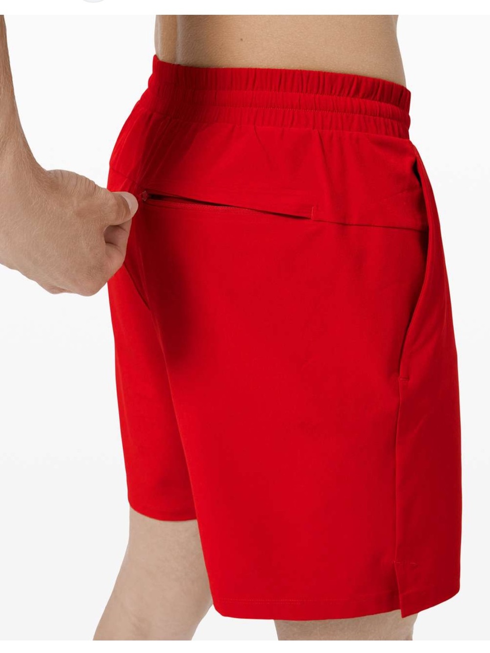 Lululemon Athletica Men's Pool Short 7" *Lined True Red L excellent condition - Picture 5 of 12